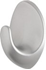 Immagine di Forma ovale di colore grigio -  tenuta  1.2 kg- Kit con 1  gancio + adesivo